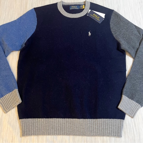 Polo Ralph Lauren Wool Alpaca Color-block Knit Crewneck Sweater😳🔥🔥 - Picture 3 of 15